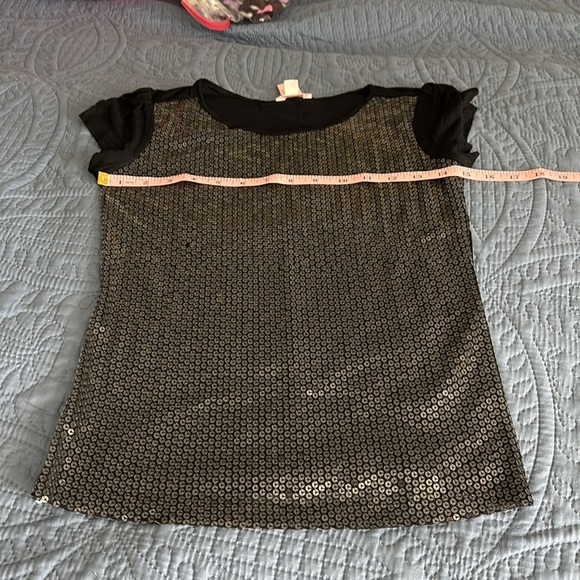 Girl’s Candie’s black sequined top Size Large NWOT - Picture 6 of 10